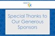 Special Thanks to Our Generous Sponsors - tsinai.com · Charla and Marc Sussman proudly support Temple Sinai and congratulate Karen and Bill Kramer Mazel Tov Karen and Bill Kramer