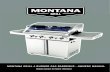MONTANA GRILL 4 BURNER GAS BARBEQUE - … · The barbeque must be positioned such that the gas cylinder is kept away from direct sunlight. The barbeque must be positioned to avoid