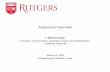 Treasurer’s Town Hall - finance.rutgers.edu Town... · Hyperion Planning (Assessments, Enhancements and ... and Student Accounts to inform the future ... guide on “go-to” reportsto