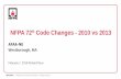 NFPA 72 Code Changes - 2010 vs 2013 - afaa-ne.org · NFPA 72 The National Fire Alarm and Signaling Code System Chapters 20 - 29 Support Chapters 10 - 19 Administrative Chapters 1
