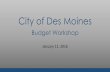City of Des Moines · 42nd Street Streetscape 3,700,000 FY18 Includes $1.8 million for sewer separation. Corridor Improvements 2,500,000 New/Ongoing $500,000/year (FY18-FY22)