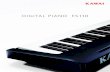 DIGITAL PIANO ES110 - kawai-global.com · Poids de touches de pianos acoustiques À l’instar des pianos acoustiques qui incorpore des marteaux plus ou moins lourds pour les graves