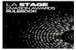 OVATION AWARDS RULEBOOK VERSION 9.7.3 … · Producers are asked to provide more information ... producers of the production. The script ... non-musical play to which incidental music