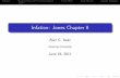 Infation: Jones Chapter 8 - American University · ation involves high money supply growth. ... (30) In ation Quantity Theory of Price DeterminationFisher E ectHyperin ationIn ation