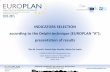 Delphi on Indicators - 1st Round Results - EUROPLAN … · Indicators selection according to the Delphi technique (EUROPLAN “A”): presentation of results ... Nordberg E. The Delphi