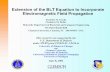 Extension of the BLT Equation to Incorporate ... · Extension of the BLT Equation to Incorporate Electromagnetic Field Propagation ... the BLT Equation to Incorporate Electromagnetic