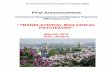 International Neuroscience and Biological Psychiatry … announcem… · First Announcement International Neuroscience and Biological Psychiatry ISBS Symposium "TRANSLATIONAL BIOLOGICAL