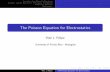 The Poisson Equation for Electrostatics - UPRMacademic.uprm.edu/.../Yese_ThePoissonEquationforElectrostatics.pdf · The Poisson Equation for Electrostatics Yes e J. Felipe University