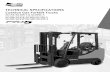 TECHNICAL SPECIFICATIONS - dealer.doosanlift.com · 3,000/3,500/4,000 lb Capacities Cushion Forklift Note: Specification values quoted in this specification sheet has been rounded.