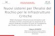 Nuovi sistemi per l’Analisi del Rischio per le ... · ENEA Centro Ricerche Casaccia, ... federated National Centres of Competences on CIP. ... Preparedness and Resilience Research