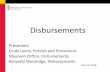 Disbursements · 2018-05-16 · –UMB Disbursements transactions must be ... General Accounting Division Financial Services - Disbursements ... •Links to related …