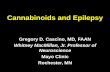 Cannabinoids and Epilepsy - Mayo Clinic · Cannabinoids and Epilepsy . Gregory D. Cascino , MD, ... • 1 in 26 people have epilepsy ... • CBD reduces epileptiform activity in vitro