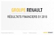RÉSULTATS FINANCIERS S1 2018 - group.renault.com · relations investisseurs –presentation s1 2018 27 juillet 2018 propriete du groupe renault 3 01 faits marquants et perspectives
