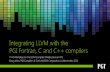 Integrating LLVM with the PGI Fortran, C and C++ compilers · Integrating LLVM with the PGI Fortran, C and C++ compilers Third Workshop on the LLVM Compiler Infrastructure in HPC