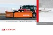 snow plough VERTUS - T - Pelican Eng · snow plough VERTUS - T variable V-plough for 3-point hitch * snow plough weight depends on installed optional equipment Support element (slide