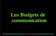Les Budgets de communication - Page personnelle de …jean.luc.michel.pagesperso-orange.fr/Poly.Dia.jlm/Budgets-de-com.pdf · La communication événementielle Les médiations extérieures