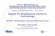 Digital TV Middleware Platform Technology - itu.int · Digital TV Middleware Platform Technology MTSFB : Multimedia Terminal Working Group Muzaffar Fakhruddin Senior Manager Sony