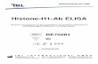 Histone-H1-Ab ELISA - IBL international · The Histone-H1-Ab ELISA is a solid phase enzyme immunoassay with human ... 50 x concentrated Tris ... 300 U/ml 2.173 1.4 . Example of calculation