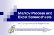 Markov Process and Excel Spreadsheetsacademic.udayton.edu/charlesebeling/MSC521/PDF_PPT... · Markov Process and Excel Spreadsheets ... (Excel Solver enhancements) Excel Solver: Excel