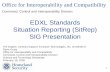 EDXL Standards Situation Reporting (SitRep) SIG … · EDXL Standards Situation Reporting (SitRep) SIG ... The process is driven solely by cross-profession ... • Suite of messaging