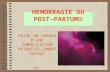 HEMORRAGIE DU POST- PARTUM - Med-Anesth. Le …€¦ · PPT file · Web view2014-02-24 · HEMORRAGIE DU POST-PARTUM PRISE EN CHARGE D’UNE COMPLICATION POTENTIELLEMENT FATALE PS.
