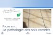 Focus sur… La pathologie des sols carrelés · La pathologie des sols carrelés 23/11/2017 – TOULOUSE Jean-Louis D’ESPARBES • La première source de désordre en 2016 quelque