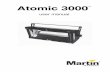 Atomic 3000 - Martin 6 Preparation for use Atomic 3000 user manual Preparation for use 2 Unpacking The Atomic 3000 comes with the following items: † Martin MAX-15 or MAX-7 xenon