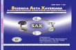 SCIENCIA ACTA XAVERIANA - St. Xavier's College, … VOL 6 NO 2.pdf · 2018-08-01 · SCIENCIA ACTA XAVERIANA (SAX) ... Email : antonilango@hotmail.com ... All manuscripts should be