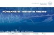 Agenda - financemaster.uni-hohenheim.de · →Top-Ten-Platzierungen im Wirtschaftswoche-Ranking und Absolventenbefragungen. 17.04.2018 Informationsveranstaltung 4 ... Management Simulation.