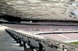 architektur + technik 4|2015 · Das Stadiondach gilt mit sei - ner Fläche von 49 500 m² als grösste Holz-Stahl-Gitterkons-truktion, die je in einer solchen Geometrie gebaut wurde.