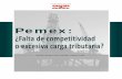 Pemex: ¿Falta de competitividad o excesiva carga …chevez.com/upload/files/PerspEsp2013-02.pdf · de los excedentes petroleros; que le ayude a fondear su pasivo laboral, y que le