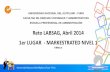 Reto LABSAG, Abril 2014 1er LUGAR - MARKESTRATED … · universidad nacional del altiplano - puno facultad de ciencias contables y administrativas escuela profesional de administraciÓn