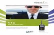 DMR handheld radio - Hytera UK · X1p DMR handheld radio The Hytera X1p is an ultra-thin digital radio with full keypad. It was developed in full compliance with ETSI, the standard