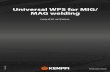 Universal WPS for MIG/ MAG welding - … · Universal WPS for MIG/MAG welding INCLUYE 84 EPS PARA MIG/MAG COMPATIBLES CON TODAS LAS MÁQUINAS DE SOLDADURA MIG/MAG. La mejor opción:
