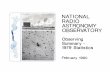 NATIONAL RADIO ASTRONOMY OBSERVATORY - … · NATIONAL RADIO ASTRONOMY OBSERVATORY Observing Summary - ... 1970 1971 ' 1972 ' 1973 ' 1974 1975 ... Laboratorio di Radio Astronomy,