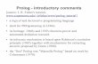 Prolog - introductory comments - HSU Users …users.humboldt.edu/smtuttle/s11cs335/335lect07-1/335lect...creation of grgraphical user interfaces, as well as administrative and networked