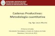 Cadenas Productivas: Metodología cuantitativa · Cadenas Productivas: ... Etapas del análisis de la ... Los Indicadores que permiten evaluar la importancia relativa de las cadenas