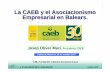La CAEB y el Asociacionismo Empresarial en Balears.fci.uib.es/digitalAssets/176/176893_caeb_uib_291007.pdf · Palma de Mallorca, ... avance sostenido en los niveles de empleo y bienestar