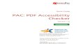 PAC: PDF Accessibility Checker - xyMedia · 2011-04-20 · Quick Guide PAC: PDF Accessibility Checker Version 1.2 PAC is a free tool to review of the accessibility of PDF documents
