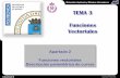 TEMA 3 Funciones Vectoriales - INICIO - Proyecto …proyectomentor-upm.wdfiles.com/.../T3_A2_vectoriales_parametricas.… · CALCULO II Carlos Paredes Apartado 2 Funciones vectoriales