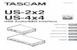 US-2x2 US-4x4 Owner's Manual - avc.hr · ESPAÑOL DEUTSCH ITALIANO ... TASCAM US-2x2/US-4x4 3 Owner's Manual IMPORTANT SAFETY PRECAUTIONS ... TASCAM US-2x2/US-4x4 5 Introduction