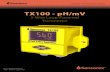 TX100 - pH/MV Manual - Sensorex · Thank you for choosing the TX100 pH/mV transmitter. This transmitter is a user-friendly microprosser based transmit-ter for pH and mV measurement.