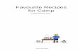 Favourite Recipes for Camp - scoutresources.org.uk · Sharon Martin 2001 Favourite Recipes for Camp compiled by Sharon Martin Sharon Martin 2001 Contents Breakfasts 3 Egg Nut 3 Hash