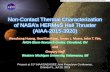 Non-Contact Thermal Characterization - NASA · •HERMeS TDU1 is a 12.5-kW, 3000 sec, magnetically-shielded Hall thruster Demonstrated throttling from 0.6 to 12.5 kW, 2000 to 3000