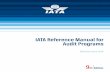 IATA Reference Manual for Audit Programs · IATA Reference Manual for Audit Programs, ... System FFS Full Flight Simulator ... ERP Emergency Response Plan FRMS Fatigue Risk Management