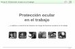 Protección ocular en el trabajo - RUA: Principalrua.ua.es/dspace/bitstream/10045/16162/1/Tema_5_EV.pdf · Laceraciones • Prolapso del iris ... En córnea y conjuntiva ...
