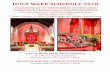 HOLY WEEK WEBSITE 2018 - stpaulcnj.org · holy week schedule 2018 sunday of thepassionpalm lord domingo de ramos de la pasiÓn del seÑor ... the chrism mass/misa crismal ...