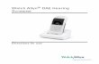 Welch Allyn OAE Hearing Screener · 2 Symbols Welch Allyn® OAE Hearing Screener. About warnings and cautions Warning and caution statements can appear on the Welch Allyn OAE screener