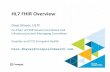 HL7 FHIR Overview - Health Level Seven International · HL7 FHIR Overview Dave Shaver, HL7F Co-Chair of FHIR Governance Board and Infrastructure and Messaging Committee. Founder and