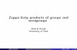 Zappa-Sz ep products of groups and semigroupsvarg1/tappres.pdf · Contents Introduction History and de nitions Our progress (Rida-E-Zenab) Zappa-Sz ep products of groups and semigroups